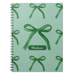Carnet Joli motif à arc vert personnalisé