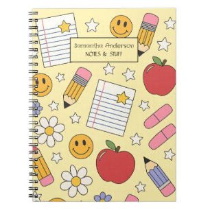 Carnet Joli motif de rentrée scolaire   Fournitures scola