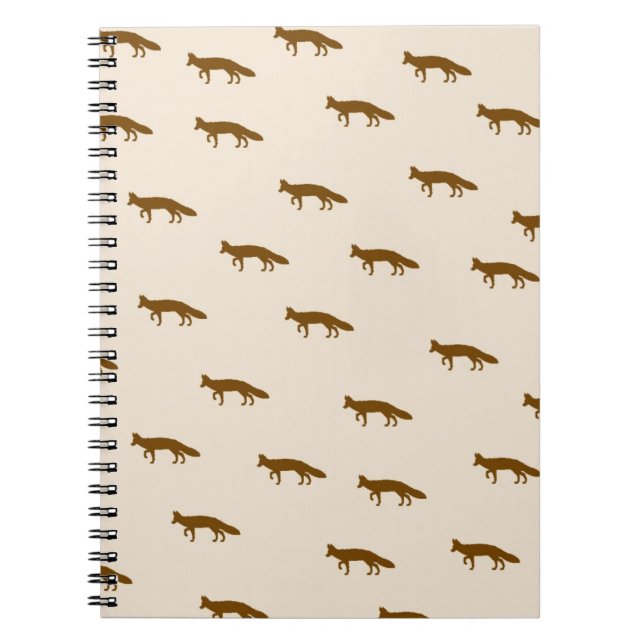 Carnet Joli Motif Vintage Fox (Devant)
