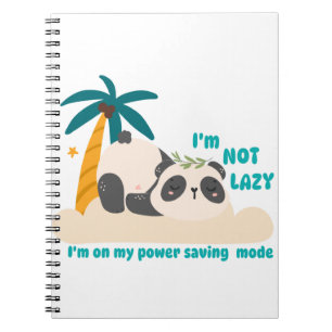 Carnet Joli panda paresseux