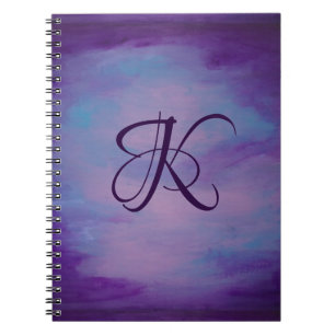 Carnet Joli Pastels Cloud rose mignon Ciel bleu violet