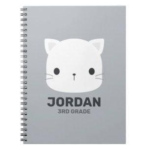 Carnet Joli Petit Chat avec Nom Personnalisé