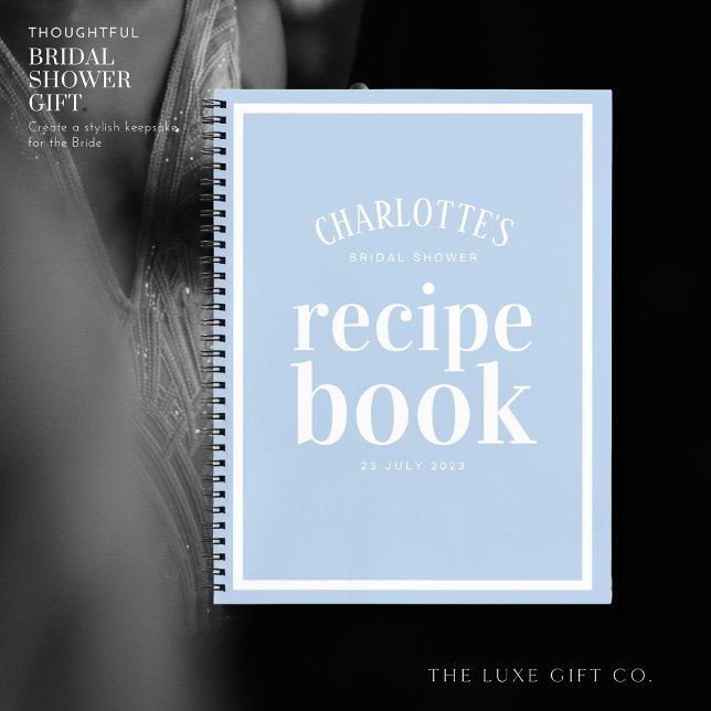 Carnet Joli quelque chose de bleu Fête des mariées Recett (Créateur téléchargé)