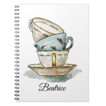 Joli teacup vintage aquarelle