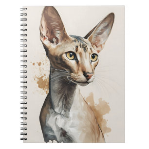 CARNET JOLIE CHAT ORIENTAL EN PLEIN AIR