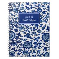 Jolie Chinoiserie Bleue Chinois Floral Vintage