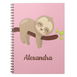 Carnet Jolie fente sur l'arbre illustration d'animal sur