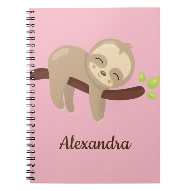 Carnet Jolie fente sur l'arbre illustration d'animal sur  (Devant)