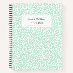 Carnet Jolie Monnaie Motif Empreinte de léopard Pastel