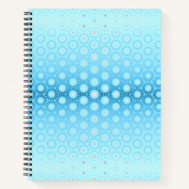 Carnet Jolie Ombre bleu et broche géométrique