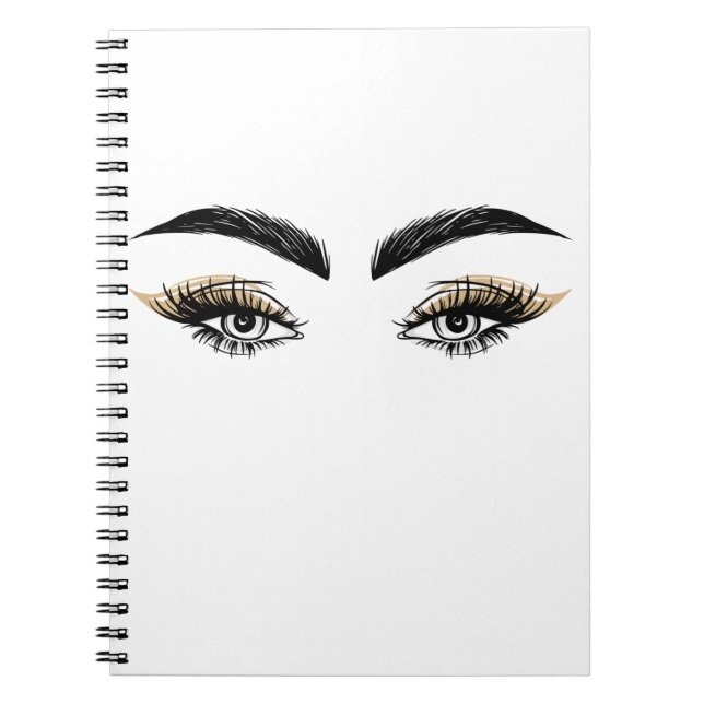 Carnet Jolie Yeux Beauté Salon Maquillage Eyelashes Lashe (Devant)
