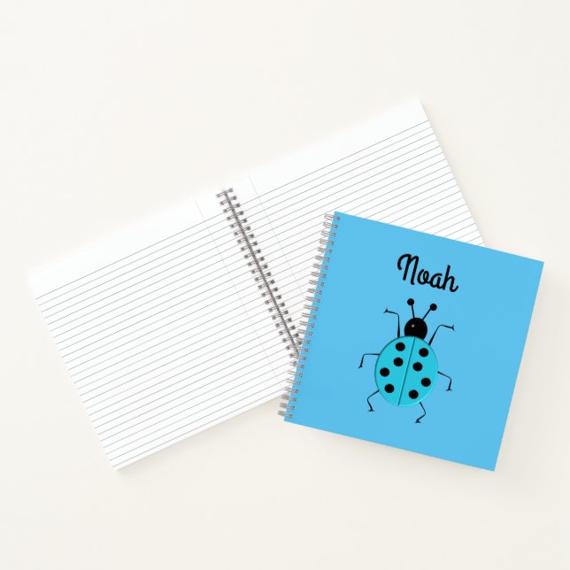 Carnet jolies coccinelles, personnalisées  (Intérieur)