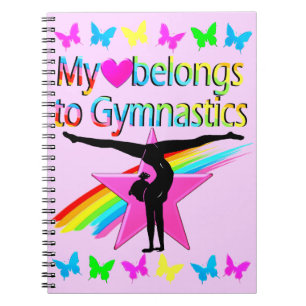 CARNET JOLIMENT MON COEUR APPARTIENT À GYMNASTICS RAINBOW