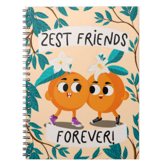 Carnet Jolis amis à l'écorce d'orange