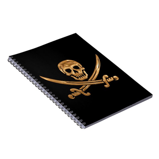 Carnet Jolly roger d'or (Côté Droit)