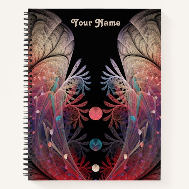 Carnet Jonglage Abstrait Imaginaire moderne Fractal Art N (Devant)