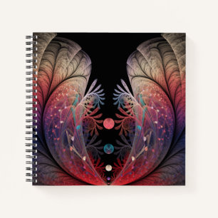 Carnet Jonglage Abstrait Moderne Fantaisie Art Fractal