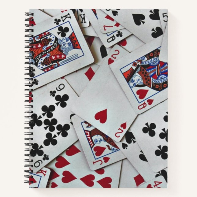 Carnet Jouer Cartes Poker Jeux Reine Roi (Devant)