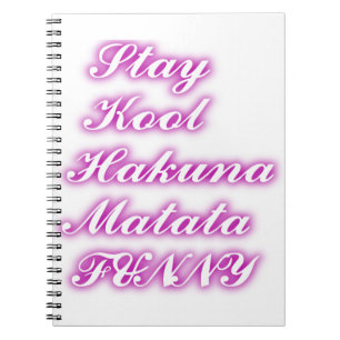 Carnet Jouer Cool Hakuna Matata .png