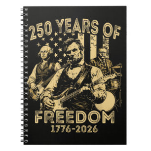 Carnet Jouer de la guitare 4 juillet 250e anniversaire