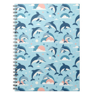 Carnet Jouer Motif de dauphins