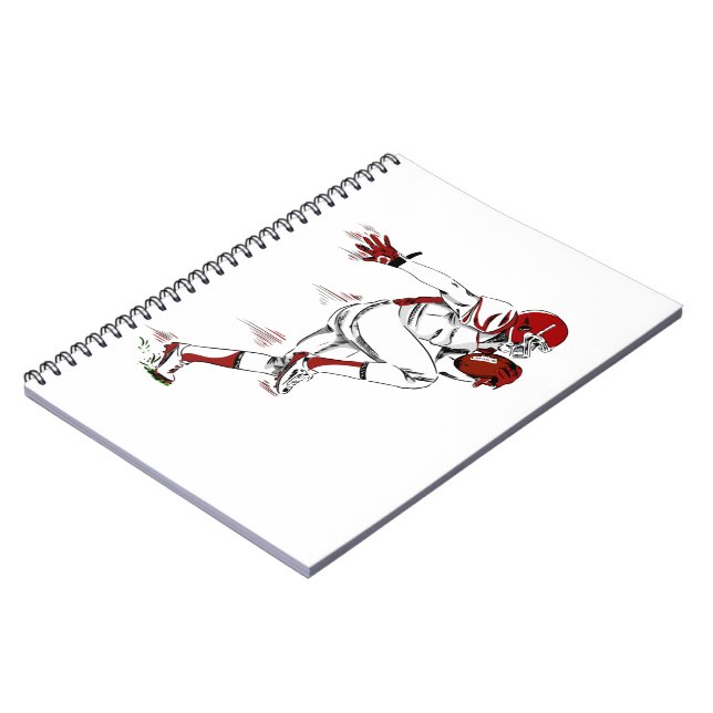 Carnet Joueur américain de football (Côté gauche)