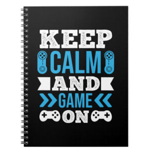 Carnet Joueur Cadeau Gardez Le Calme Et Le Jeu Sur