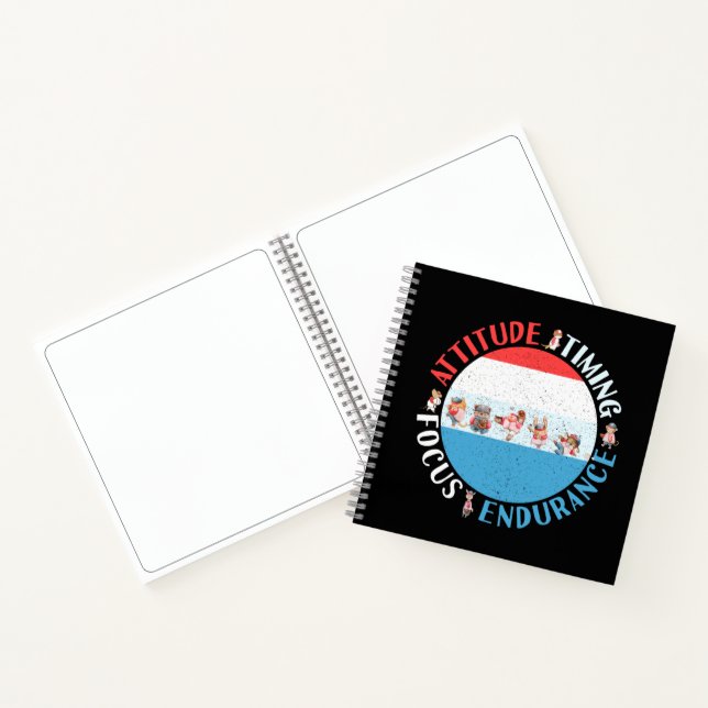Carnet Joueur de baseball - Rouge Blanc Bleu (Intérieur)