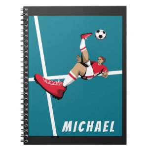 Carnet Joueur de football moderne Illustration graphique 