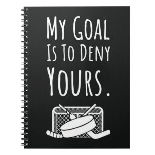 Carnet Joueur de hockey Goalie Goalkeeper Team Sport