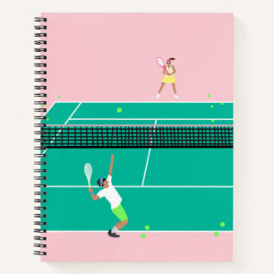 Carnet Joueur de Match Art Moderne Pink Green