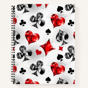 Carnet Joueur de poker Joueur de cartes de jouer costumes