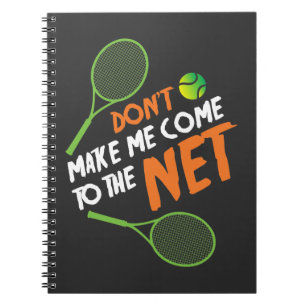 Carnet Joueur de tennis d'idée de cadeau de tennis