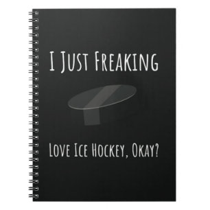 Carnet Joueur sportif de hockey sur glace