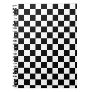Carnet Joueurs d'échecs noir et blanc