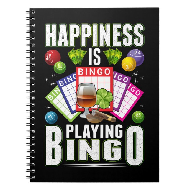 Carnet Joueuse de Bingo Hommes Femmes Drôle Bingo (Devant)