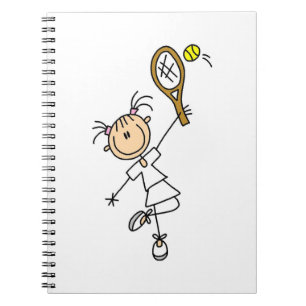 Carnet Joueuse de tennis Figure féminine