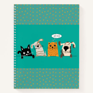 Carnet Jour de rêve pour les animaux sarcelle