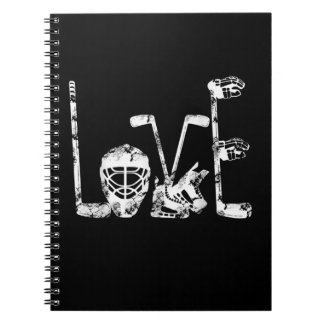 Carnet Jour des Valentines de hockey sur glace Aimer mign