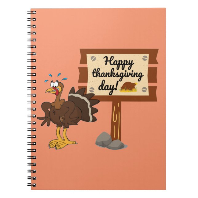 Carnet Jour du bon thanksgiving amusant (Devant)