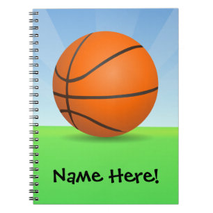 Carnet Jour ensoleillé de basket-ball des sports de