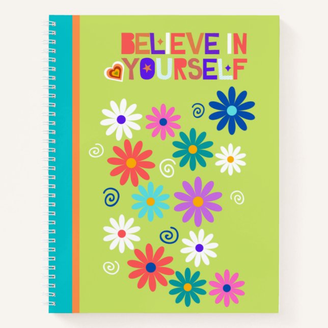 Carnet Journal, bloc-notes spiral personnalisé de 8,5 po  (Devant)