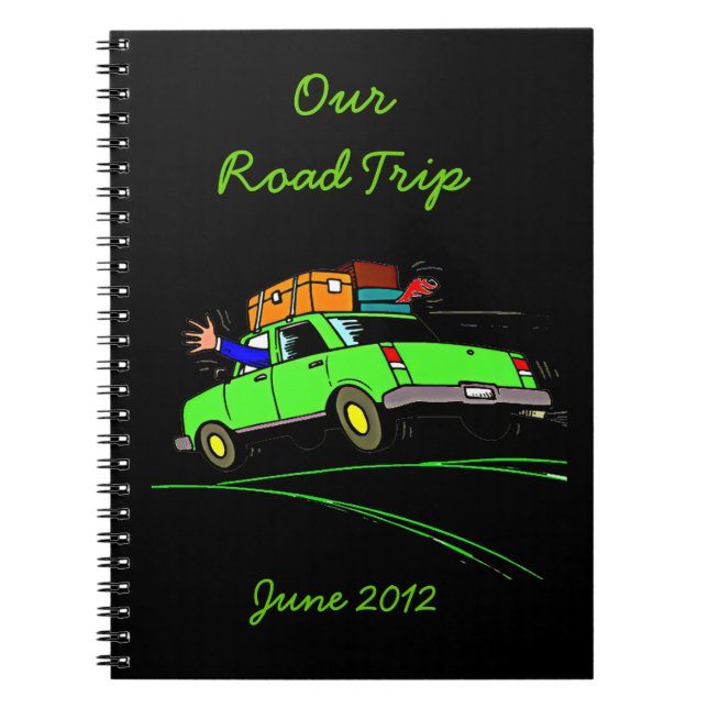 Carnet Journal du planificateur de voyage routier (Devant)