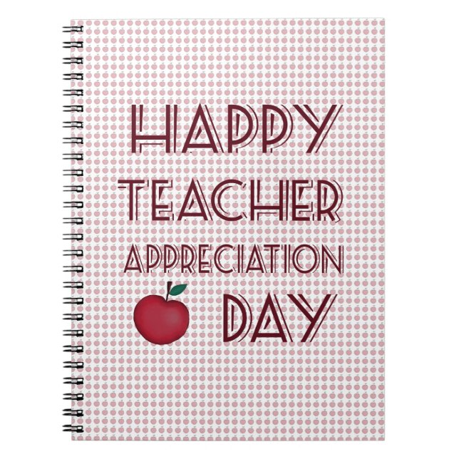 Carnet Journée d'appréciation de l'enseignant (Devant)