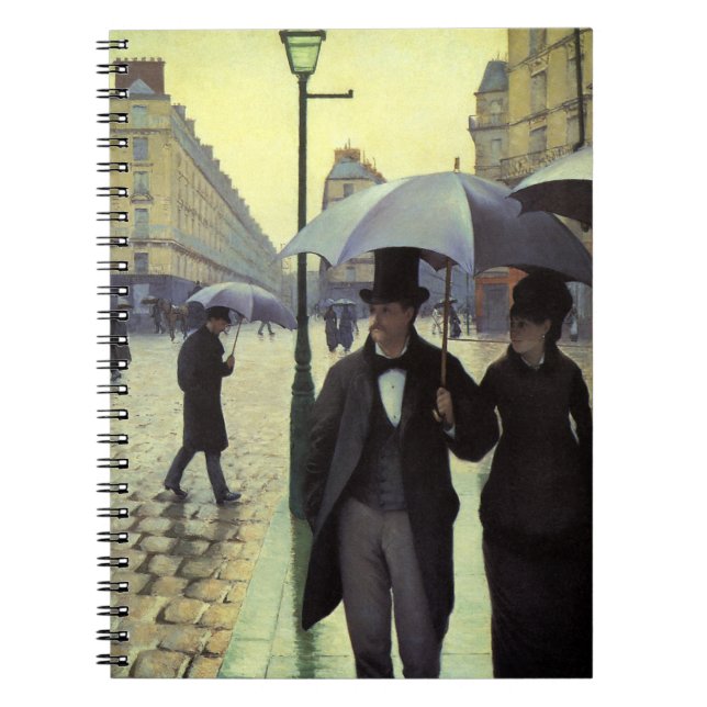 Carnet Journée de la Pluie de Paris par Gustave Caillebot (Devant)