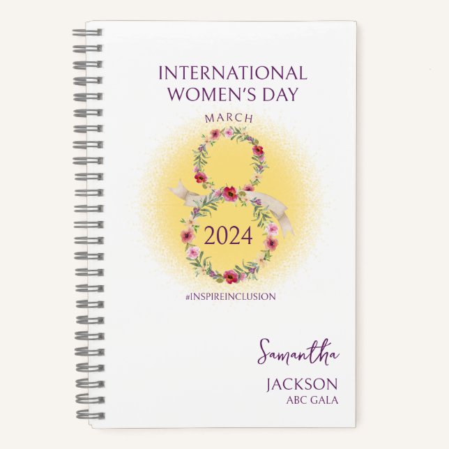Carnet Journée internationale de la femme 8 mars Inspirer (Recto)
