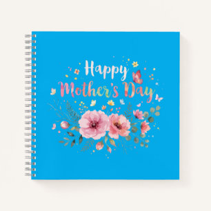 Carnet Joyeuse fête des mères 2026 Fleurs mignonnes pour 