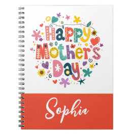 Carnet Joyeuse fête des mères Floral Cool Élégant