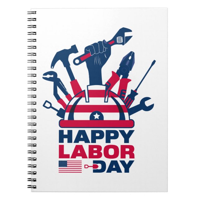 Carnet Joyeuse Fête du Travail, Fête des États-Unis (Devant)