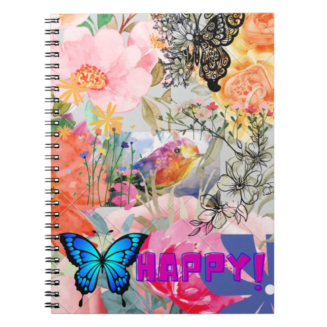 Carnet Joyeuse puissance des fleurs (Devant)